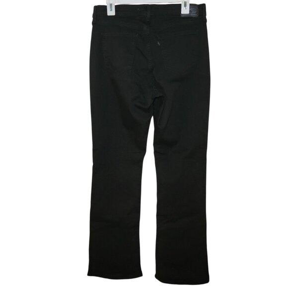 Levi's Classic Bootcut Jeans Soft Black Stretch Denim Womens Size 12 Streetwear - Picture 12 of 13